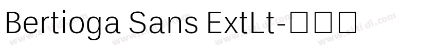 Bertioga Sans ExtLt字体转换